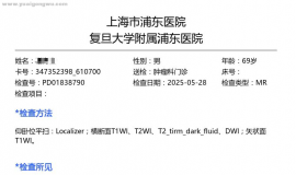生病1年后复查脑MR情况